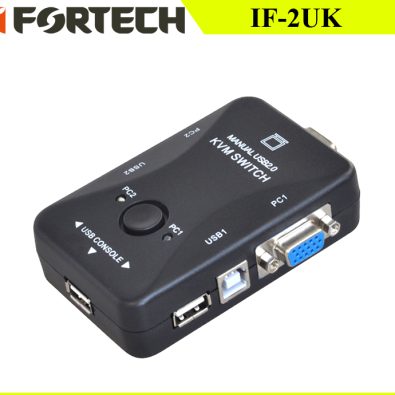 سوئیچ دستی IFORTECH USB KVM 2PORT IF-2UK
