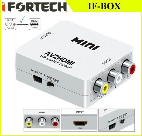 تبدیل IFORTECH AV TO HDMI IF-BOX
