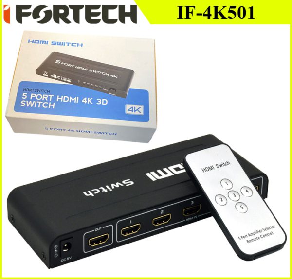 سوئیچ فلزی 1 به 5 IFORTECH HDMI IF-4K50