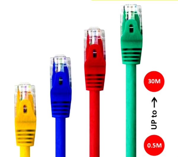 کابل شبکه متراژ کامل IFORTECH CAT5 IF-15M %100