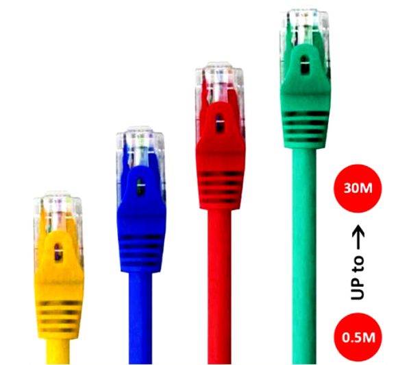 کابل شبکه متراژ کامل IFORTECH CAT5 IF-1M %100