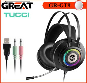 هدست گیمی سیم دار TUCCI GR-GT9 USB