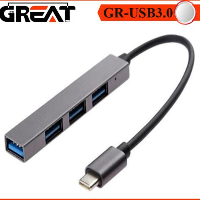 هاب TYPE-C USB3.0 1 GR-4PORT
