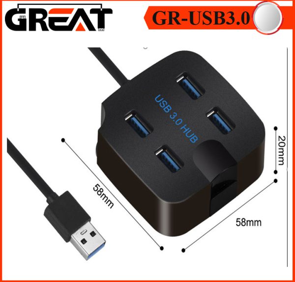 هاب پر سرعت USB3.0 3 GR-4PORT