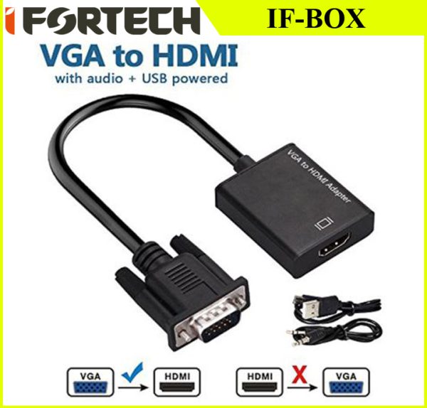 تبدیل کابلی IFORTECH VGA TO HDMI IF-BOX