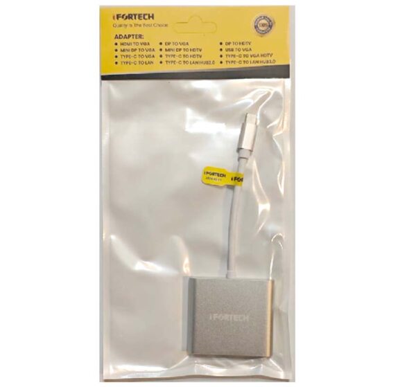 تبدیل TYPE-C TO HDMI/USB3.0 آیفورتک IFORTECH IF-PACK - Image 2