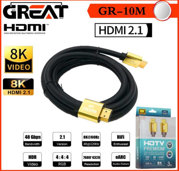 کابل hdmi 8k 10m