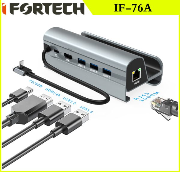 تبدیل و هاب حرفه ای فول IFORTECH IF-76A