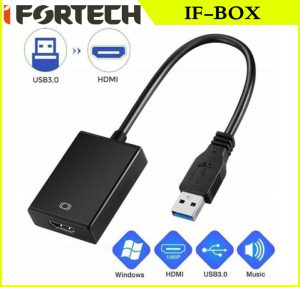 تبدیل کابلی IFORTECH USB3.0 TO HDMI IF-BOX