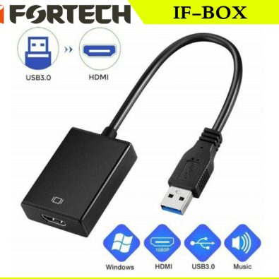 تبدیل کابلی IFORTECH USB3.0 TO HDMI IF-BOX