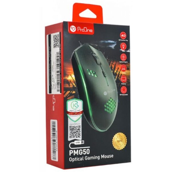 موس سیم دار گیمی پرووان PROONE PMG50 - Image 2