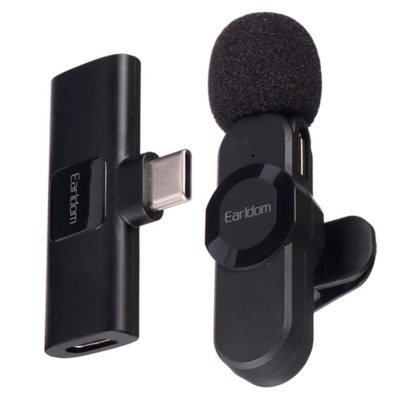 میکروفن یقه ای بی سیم دوکاربره ارلدام EARLDOM MC7C TypeC