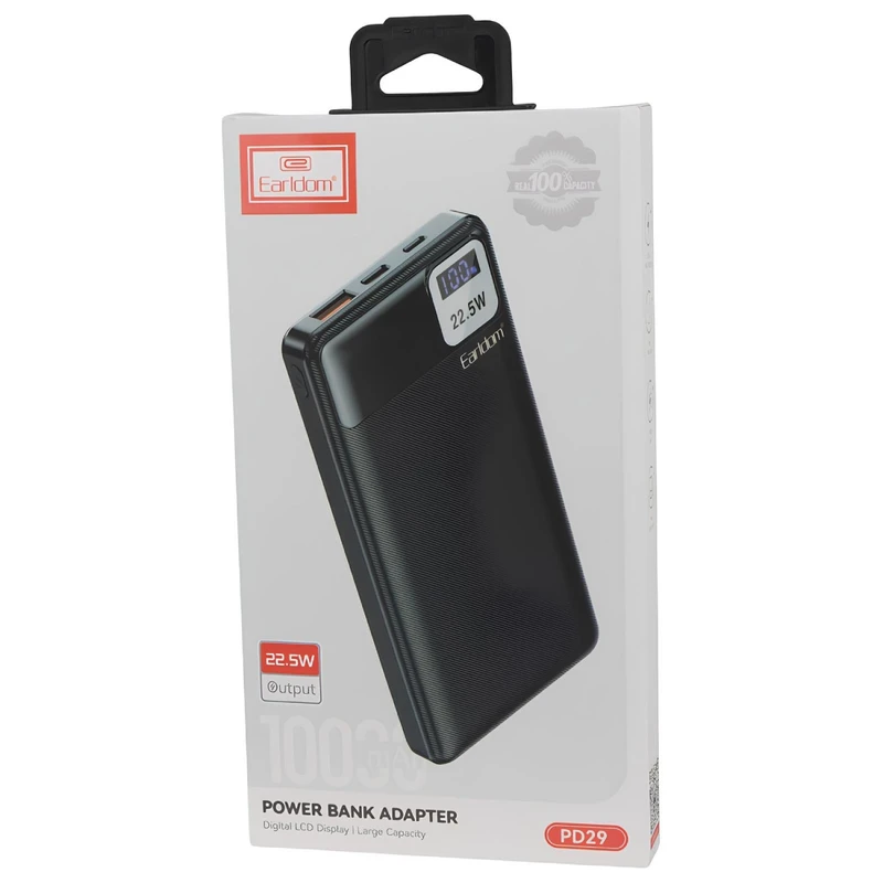 پاوربانک ارلدام EARLDOM PD29 10000mAh PD 22.5W LCD - Image 2