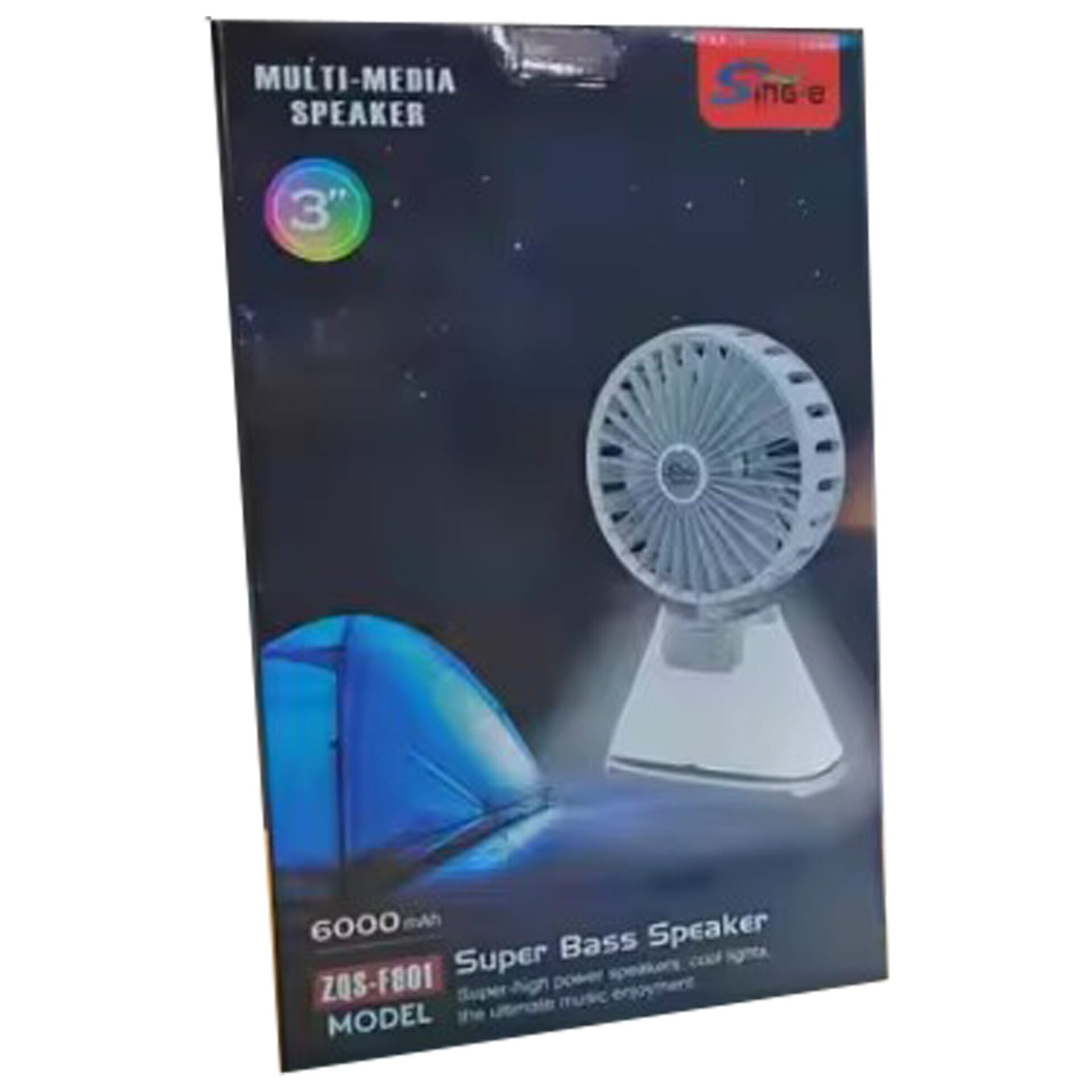 اسپیکر بلوتوث پنکه دار GREAT GR-ZQS-F801 - Image 2