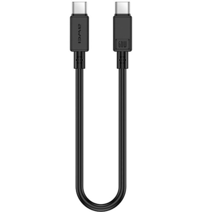 کابل شارژ و دیتا اوی AWEI CL-160T C TO C 30CM