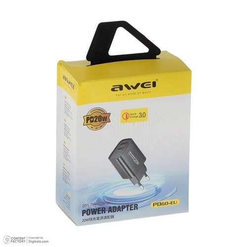 کلگی شارژر اوی AWEI PD61-EU 1C 20W - Image 2