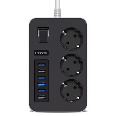 رابط برق و شارژر ارلدام EARLDOM ES-SC07 2U+3EU 3000W 2M