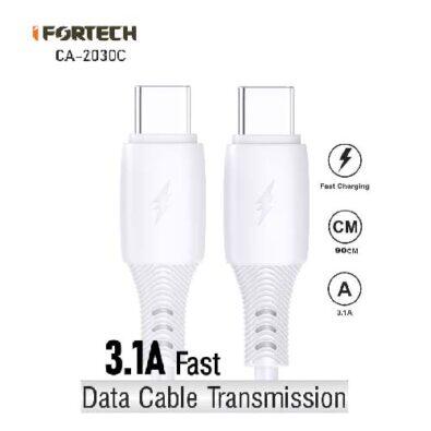 کابل شارژ و دیتا آیفورتک IFORTECH CA-2030 C TO C FAST 3.1A