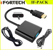 IFORTECH HDMI TO VGA IF-PACK تبدیل با کابل صدا