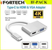 تبدیل IFORTECH TYPE-C TO HDMI/VGA IF-PACK