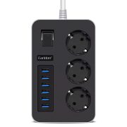 رابط برق EARLDOM ES-SC07 2U+3EU 3000W 2M