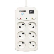 محافظ برق شش خانه PROMAX DA-3M